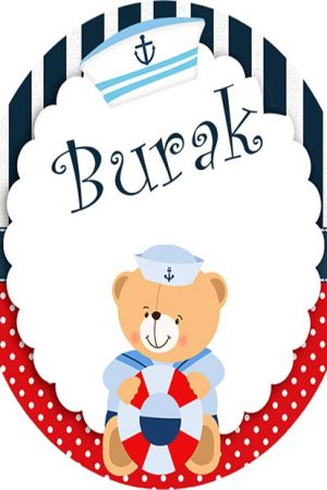 Denizci Çocuk Halısı 6047K - Yıkanabilir Halılar