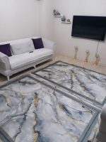 Mermer Deseni Gold Halı 3006L - Yıkanabilir Halılar